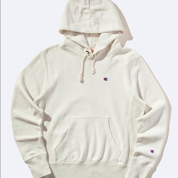 cream hoodie champion